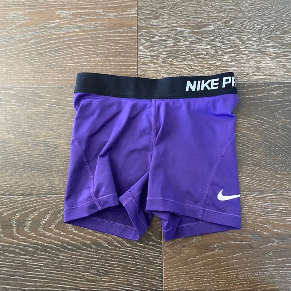Nike Pants - Purple 2” Nike Pros